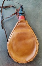 Gourde Manufrance en Cuir modèle Sangou N°1 Scoutisme 
