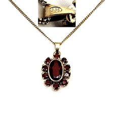 Pendentif En Grenat Argent 835