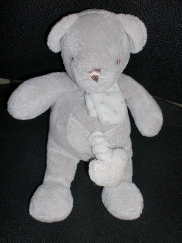 Doudou peluche ours gris - doudou,