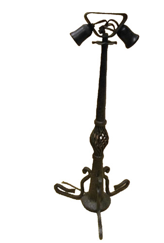 Pied lampe art déco fer - de,