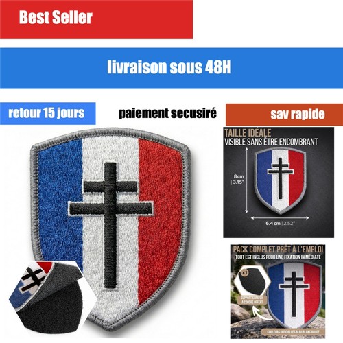 écusson croix lorraine - Écusson,
