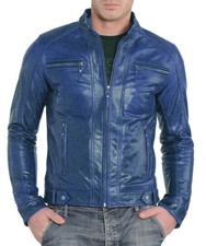 Veste en cuir pour hommes