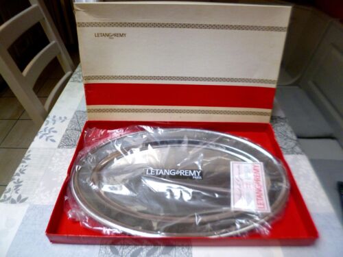 Grand plat ovale inox 10 - plat, 18/10