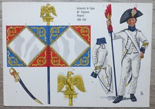 Rigo: Le Plumet, planche 131: Infanterie de Ligne 66e Régt - Coloriée à la Main
