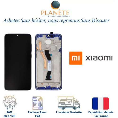 Ecran lcd vitre tactile bleu - lcd,