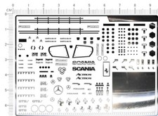 chrome(metal) decals SCANIA