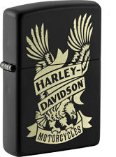 Zippo Briquet Harley-Davidson Aigle Moto Noir 60006097 Briquet Tempête