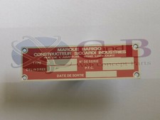 PLAQUE  CADRE  BARIGO (