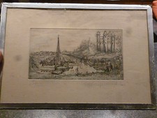 Ancienne Lithogravure Bourbon
