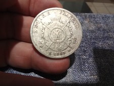 5 Francs 1869 Bb Argent Silver