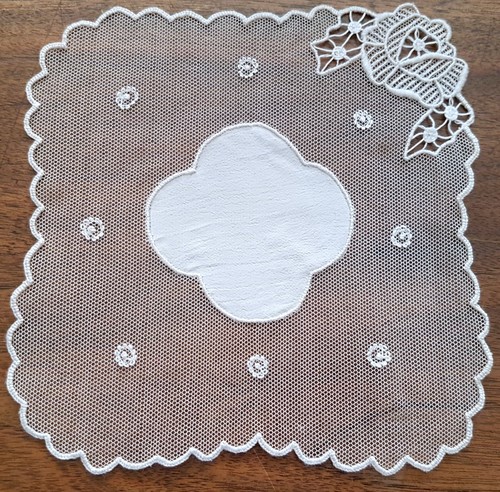 Napperon ancien tulle - napperon, -ancien