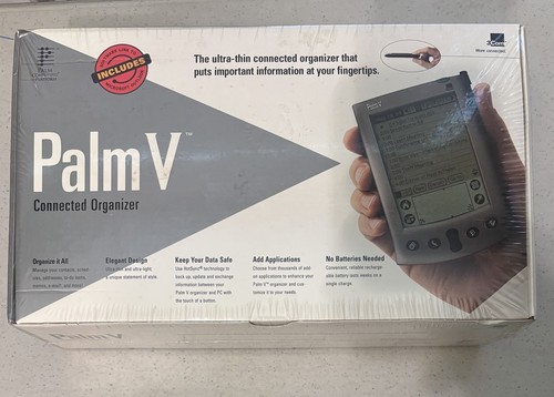 Palm pilot pda connected - v,