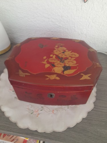 Boite bois laqué japon - boite,