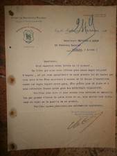 lettre ancienne brasserie des