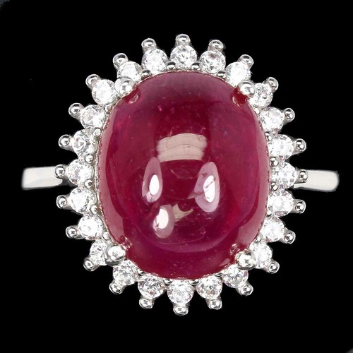 925 sterling silver ring - silver, oval