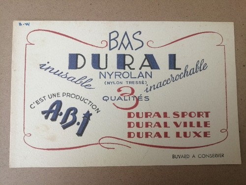 Ancien buvard publicitaire - ancien,