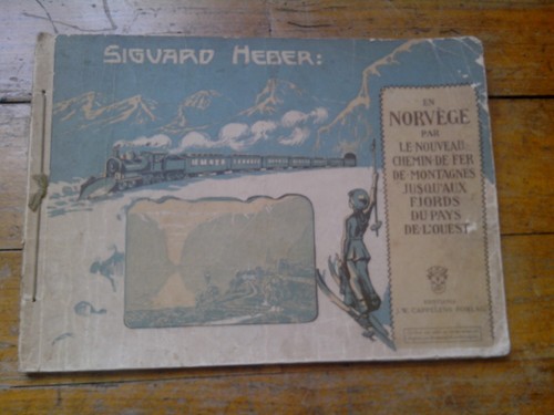 Livre ancien norvege chemin - norvege,