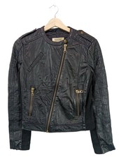 MANGO Veste en cuir Dames