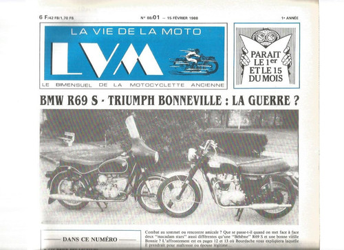 Vie moto 88 01 bmw - la, n°88-01