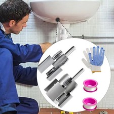 Kit d'outils de plomberie 2 pièces pour filetage de tuyaux 1/2''
