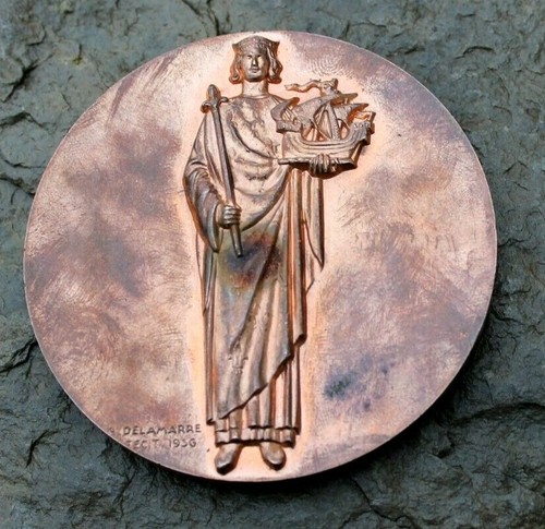 Médaille bronze signé r - signé,
