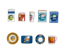 Série complète de 9 fèves