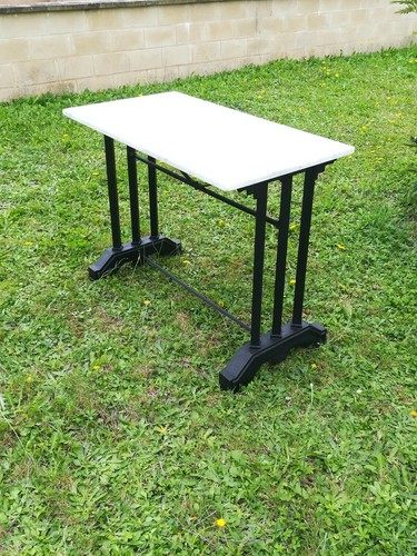 Table bistrot fonte marbre - table, &