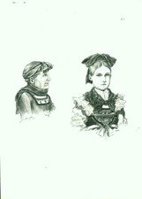 Gravure ancienne Alsace 1970