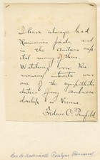 FREDERIC COURTLAND PENFIELD LETTRE AUTOGRAPHE SIGNÉE HANDSIGNED AUTOGRAPH LETTER