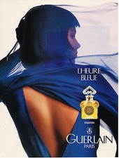 PUBLICITE ADVERTISING 014   1995   GUERLAIN PARFUM L'HEURE BLEUE