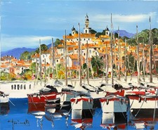 Tableau HST "Vue de Menton"