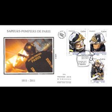 FDC soie - Sapeurs pompiers de