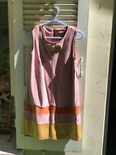 Robe daim rose et cuir or  MANOUSH taille S 34-36 