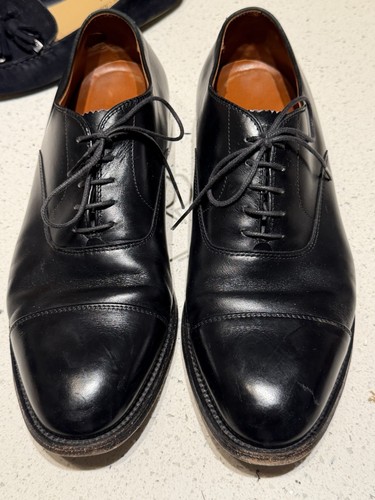 Alden black straight tip - alden,