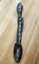 Grande cuillère de cérémonie Baoule - 51 cm - Art africain