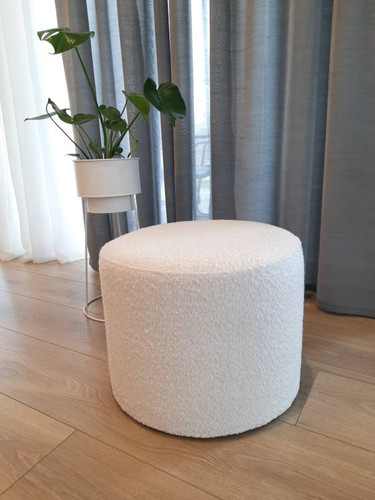 Handmade velvet pouf - handmade, modern