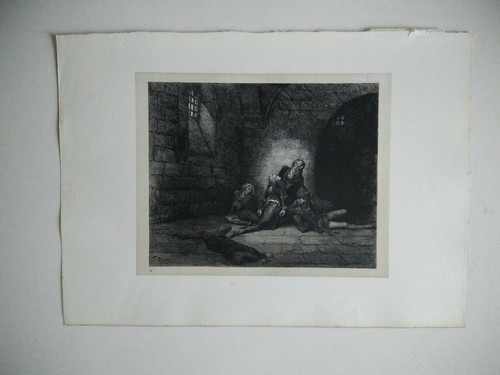 Gravure ancienne gustave doré - gravure,