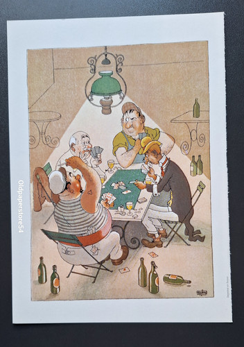 Gravure couleur albert dubout - couleur,