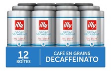 Lot De 12 Boîtes De 250g De Café Décaféiné ILLY en grains