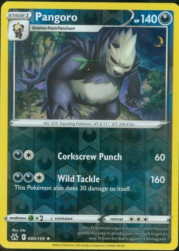 Pangoro reverse holofoil crz - holofoil, [crz
