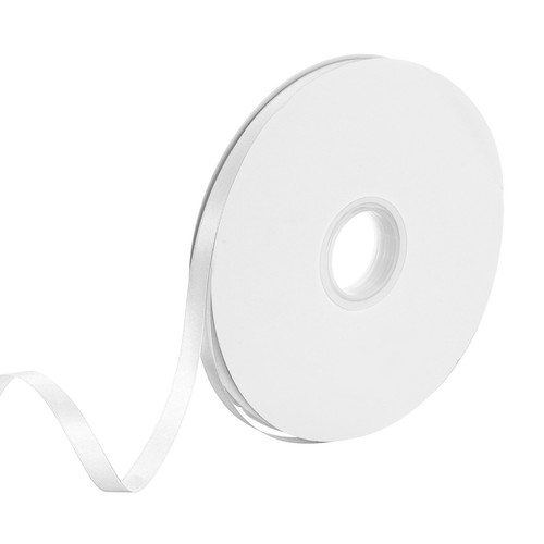 Ruban satin blanc pouce x - ruban,
