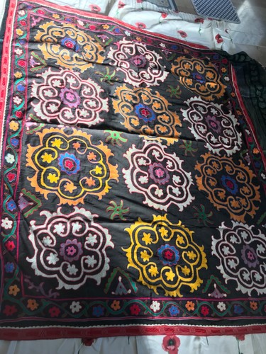 Tenture uzbek ancienne soie - tenture, en
