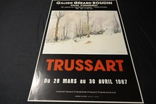 Daniel TRUSSART affiche 1987 Exposition galerie peinture