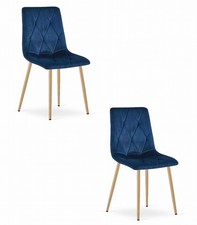 Fauteuil LIBRA - velours bleu