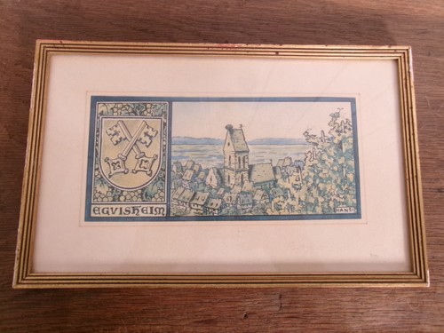 Tableau encadré eguisheim - encadré,