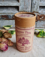 ANCIENNE BOITE EN CARTON PUBLICITAIRE PETITES PATES BRUSSON JEUNE 1900