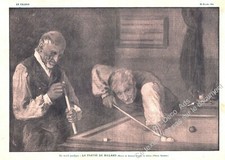 1932 partie billard - partie, de