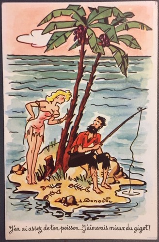 Carte postale humoristique - postale,