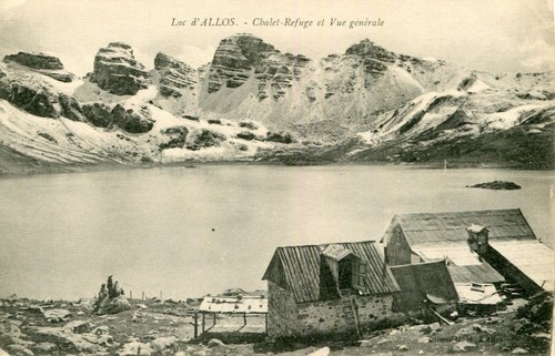 Carte lac allos chalet - carte, d'allos