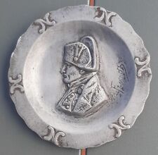 Coupelle Médaillon Bronze Buste Napoléon Empire signé Ch. de Franoz ORIGINAL